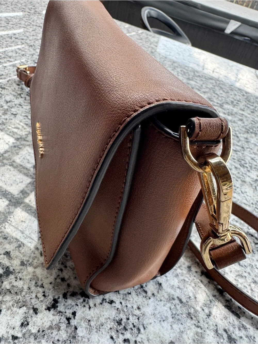 Michael Kors Brown Leather Crossbody Bag